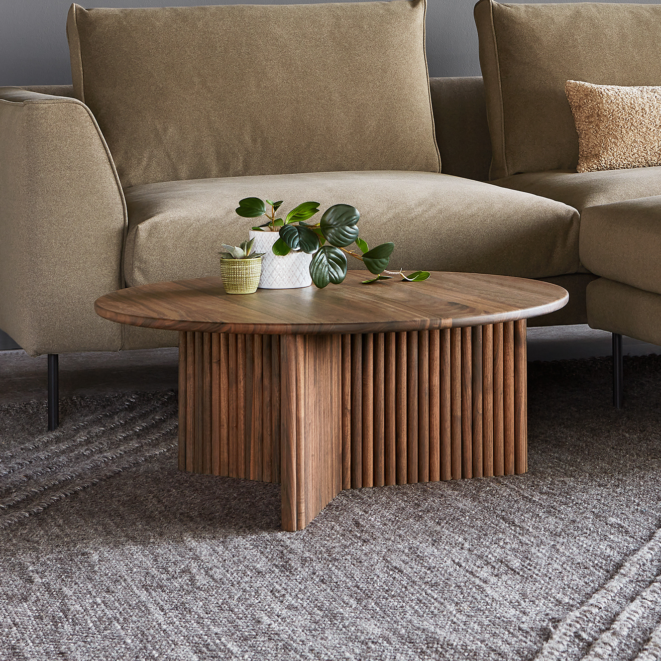 HR752 美品Knot antiques BARK COFFEE TABLE Bark バーク・コーヒーテーブル