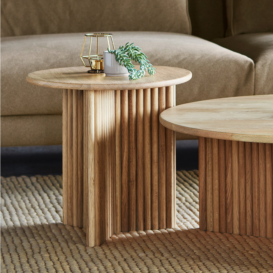 TABLE D'APPOINT ODEON CHÊNE BLANC par Gus* Modern