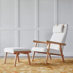 LABRADOR - ARMCHAIR & OTTOMAN AUCKLAND WILLOW