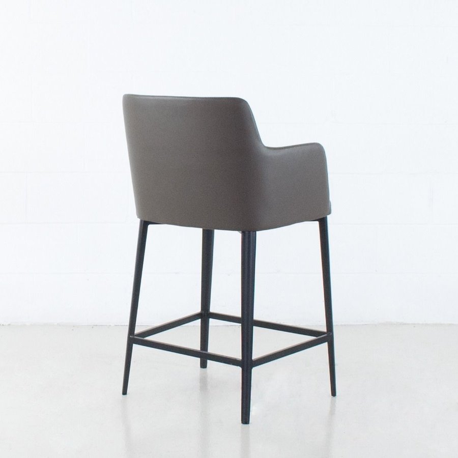 TABOURET BAR WILLIAMSBURG CUIR SYNTHÉTIQUE ANTHRACITE