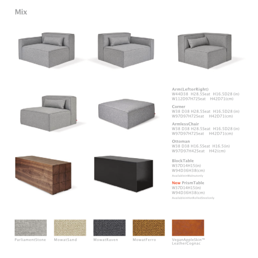 MIX V SOFA 2-PC by Gus* Modern