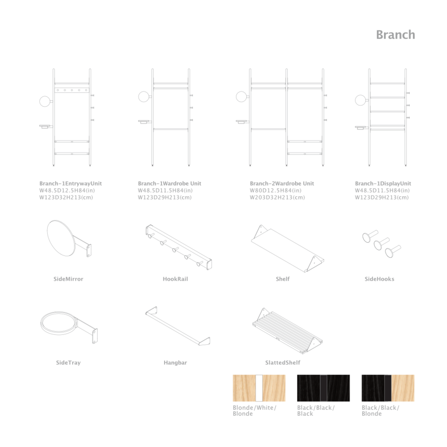 BRANCH SLATTED SHELF by Gus* Modern