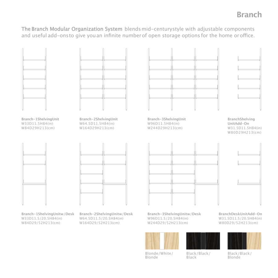 BRANCH HOOK RAIL by Gus* Modern