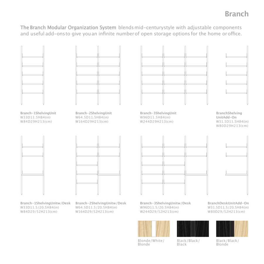 BRANCH 2 WARDROBE UNIT par Gus* Modern