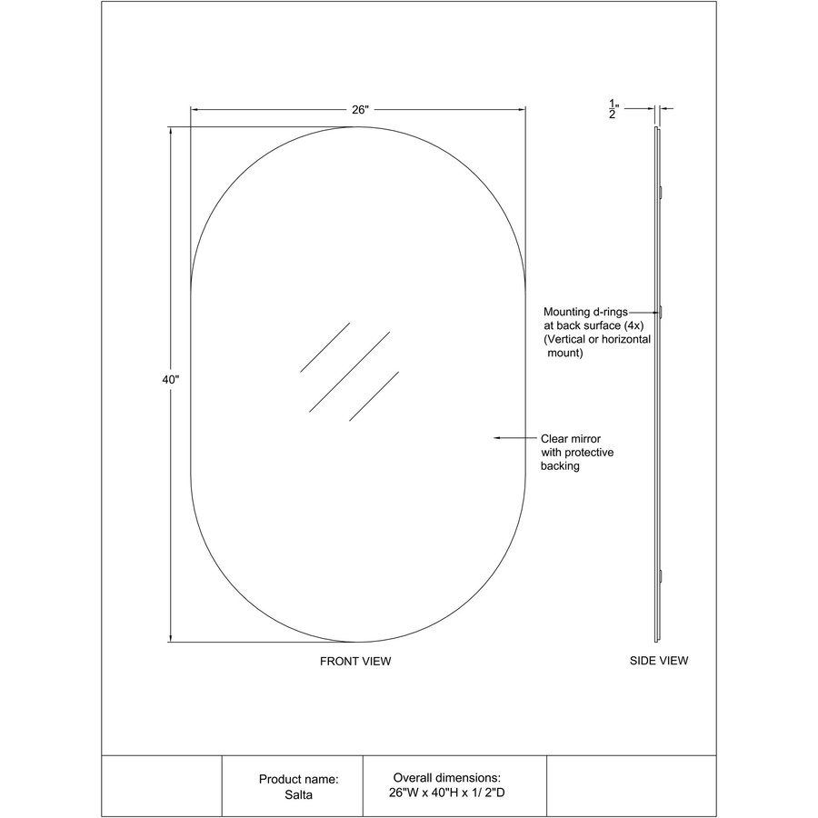 MIROIR SALTA 26X40