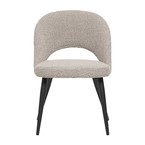 COCO CHAIR BOUCLE TAUPE / BLACK BASE