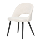 COCO CHAIR BOUCLE BEIGE / BLACK BASE