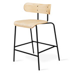 TABOURET COMPTOIR BANTAM FRÊNE BLOND par Gus* Modern