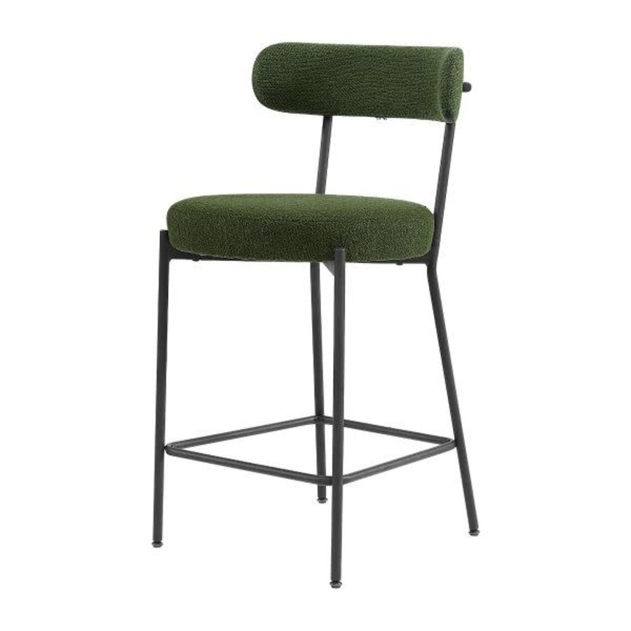 MOLLY COUNTER STOOL BOUCLE GREEN