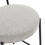 CHAISE MOLLY BOUCLE GRISE