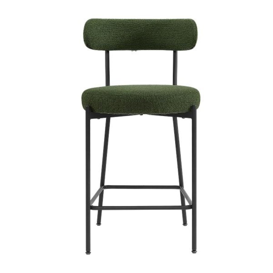 TABOURET COMPTOIR MOLLY BOUCLE VERTE