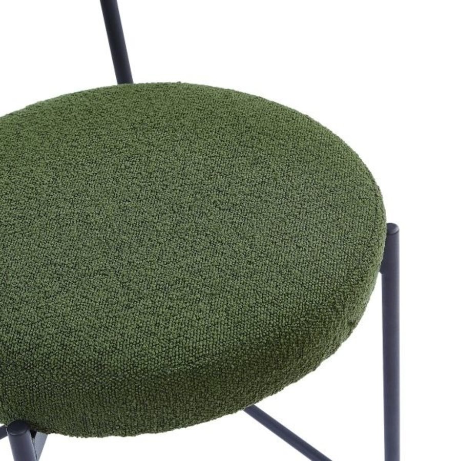 TABOURET COMPTOIR MOLLY BOUCLE VERTE