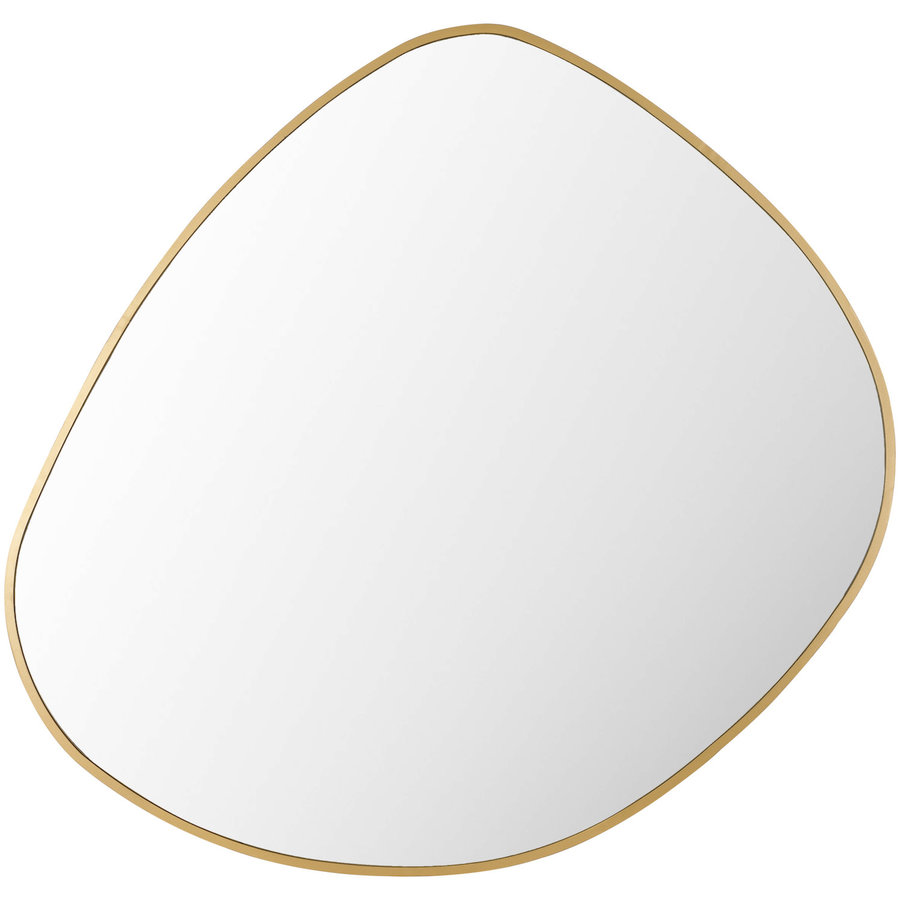 PEBBLE MIRROR GOLD LARGE 002