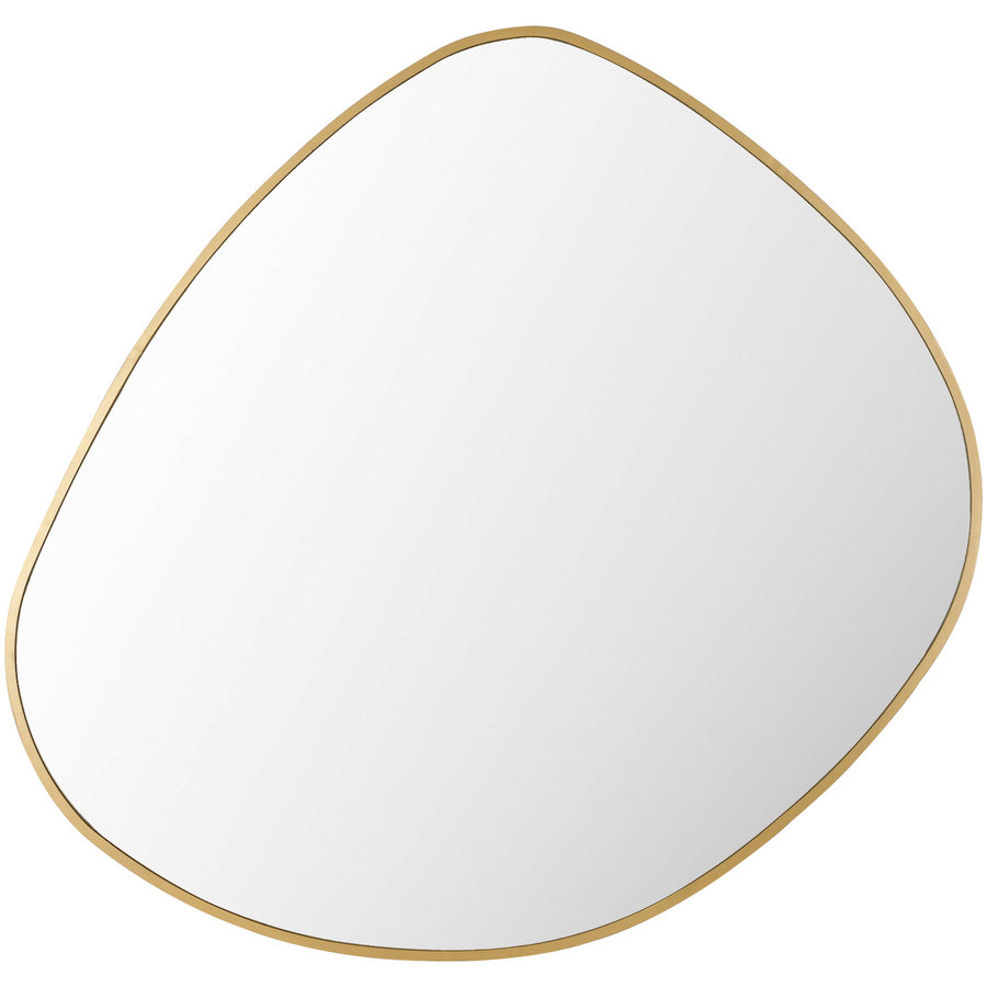 PEBBLE MIRROR GOLD SMALL 001