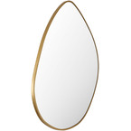 PEBBLE MIRROR GOLD LARGE 002