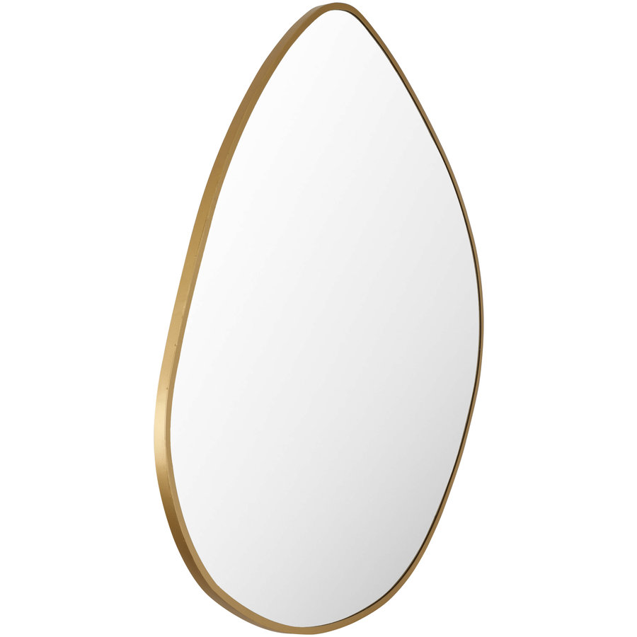 PEBBLE MIRROR GOLD SMALL 001 29''X28''