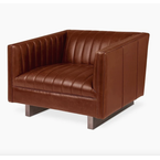 Wallace leather armchair by Gus* Modern