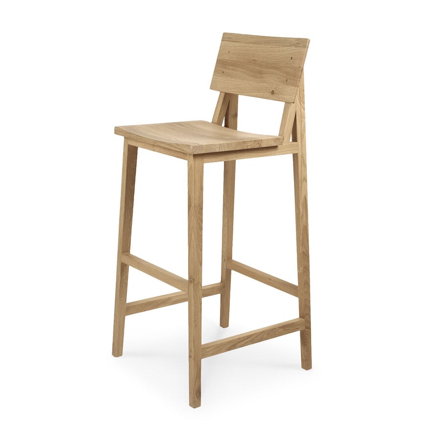 TABOURET BAR N4 - CHÊNE VERNI par Ethnicraft