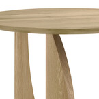 GEOMETRIC SIDE TABLE - VARNISHED OAK - ROUND by Ethnicraft