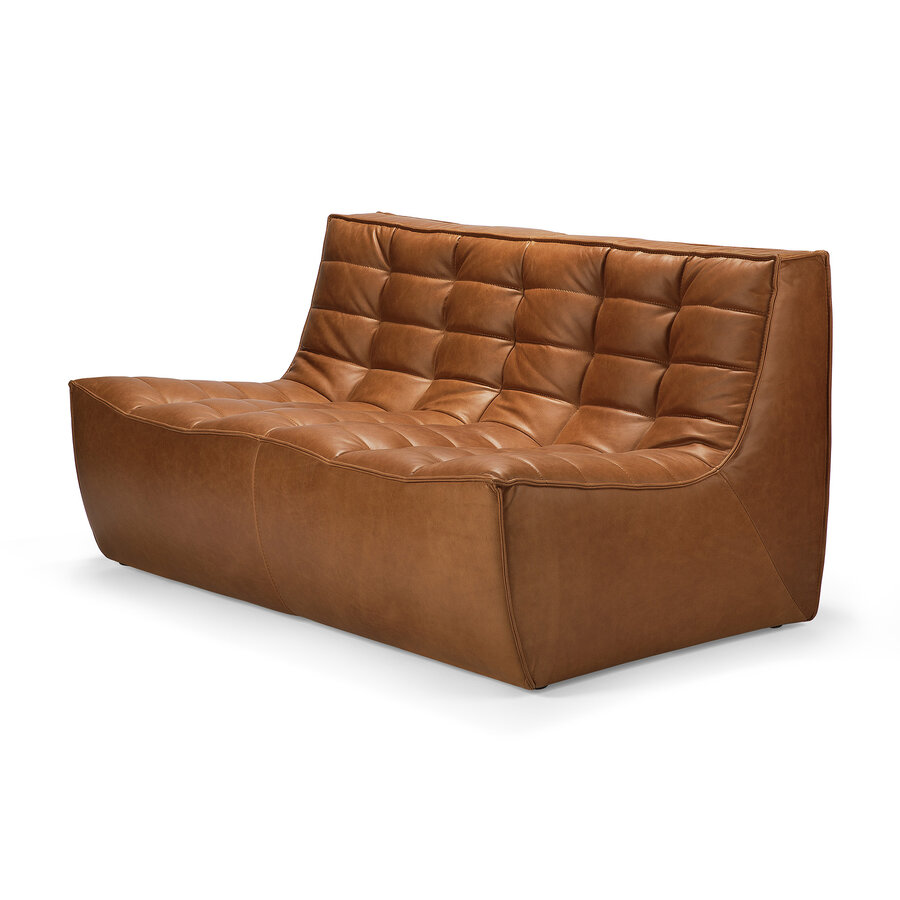 N701 Old Saddle leather sofa - 2 seater by Ethnicraft