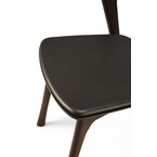 BOK CHAIR - VARNISHED OAK AND BROWN LEATHER by Ethnicraft