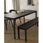 BOK CHAIR - VARNISHED BROWN OAK AND BROWN LEATHER by Ethnicraft