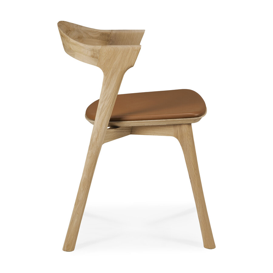 BOK CHAIR - VARNISHED OAK - COGNAC LEATHER by Ethnicraft