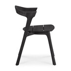 CHAISE BOK EXTÉRIEUR - TECK VERNI - NOIR par Ethnicraft