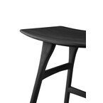 OSSO DINING STOOL - VARNISHED OAK - BLACK by Ethnicraft