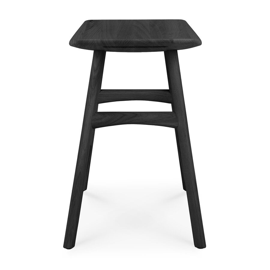 OSSO DINING STOOL - VARNISHED OAK - BLACK by Ethnicraft