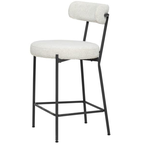 MOLLY COUNTER STOOL BOUCLE WHITE