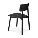 CASALE CHAIR - OAK - BLACK TAINTED- VARNISHED by Ethnicraft