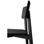 CASALE CHAIR - OAK - BLACK TAINTED- VARNISHED by Ethnicraft