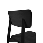 CASALE CHAIR - OAK - BLACK TAINTED- VARNISHED by Ethnicraft