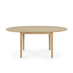 BOK EXTENDABLE TABLE - ROUND - 51''/70.5'' by Ethnicraft