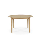 BOK EXTENDABLE TABLE - ROUND - 51''/70.5'' by Ethnicraft