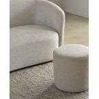 BARROW OTTOMAN 15.5'' - OFF WHITE by Ethnicraft