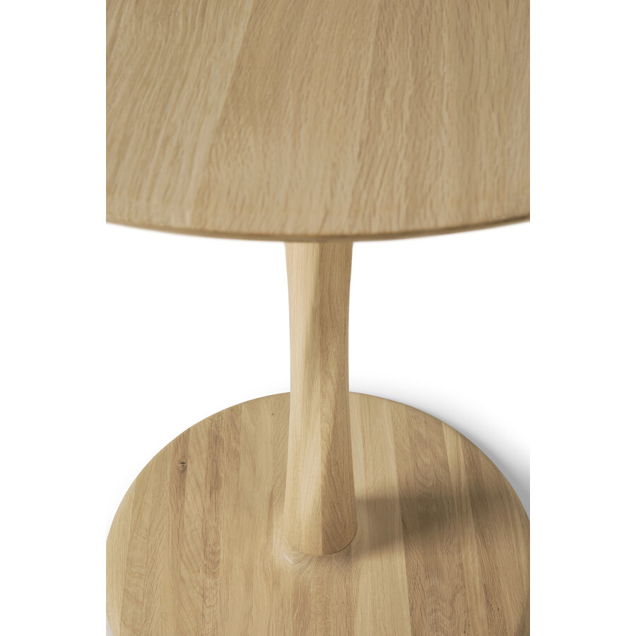 TORSION DINING TABLE - VARNISHED OAK - ROUND 50'' by Ethnicraft