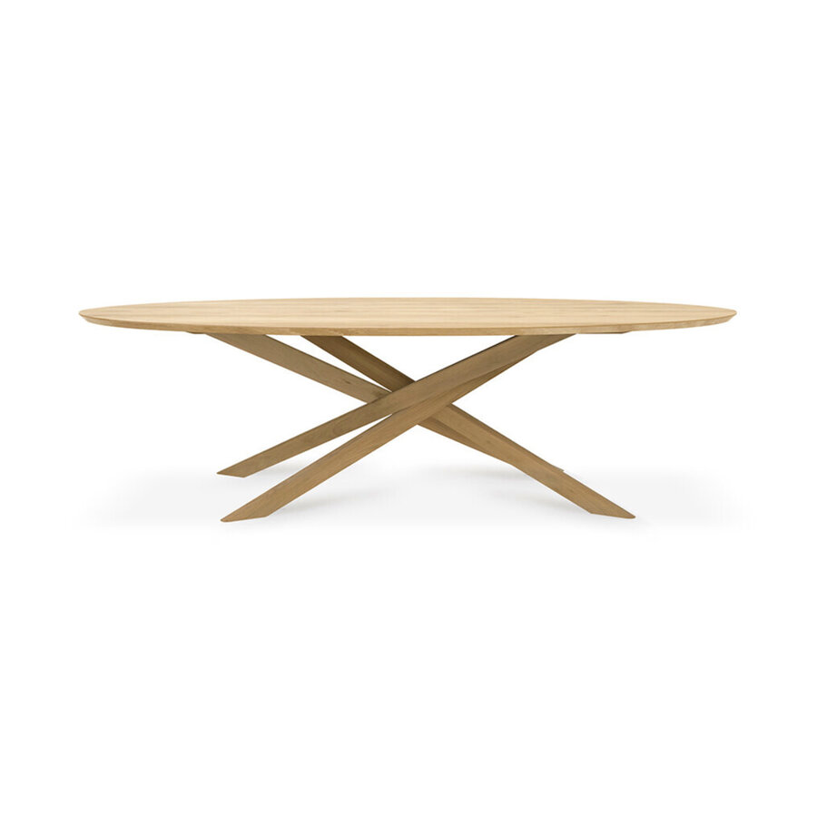 MIKADO DINING TABLE 105'' x 54.5'' - OAK - OVAL by Ethnicraft