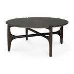 PI COFFEE TABLE 31.5'' - MAHOGANY - DARK BROWN by Ethnicraft