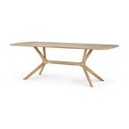 X DINING TABLE - 88''x39.5'' - OAK - RECTANGULAR by Ethnicraft