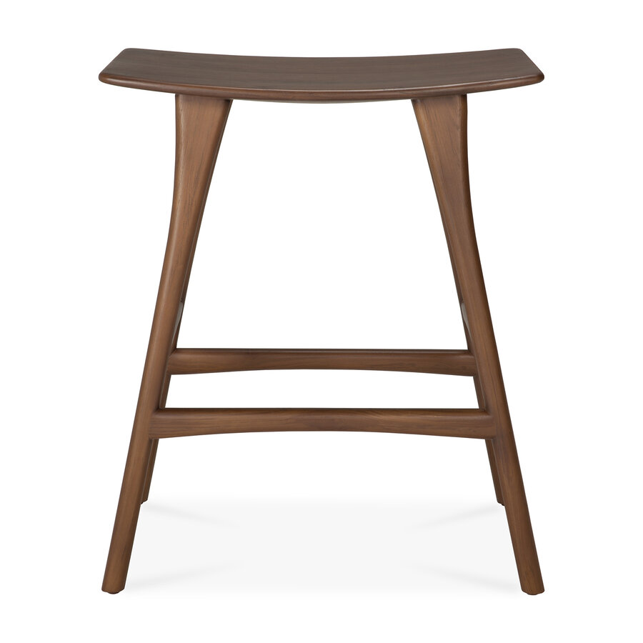OSSO COUNTER STOOL - BROWN TEAK by Ethnicraft