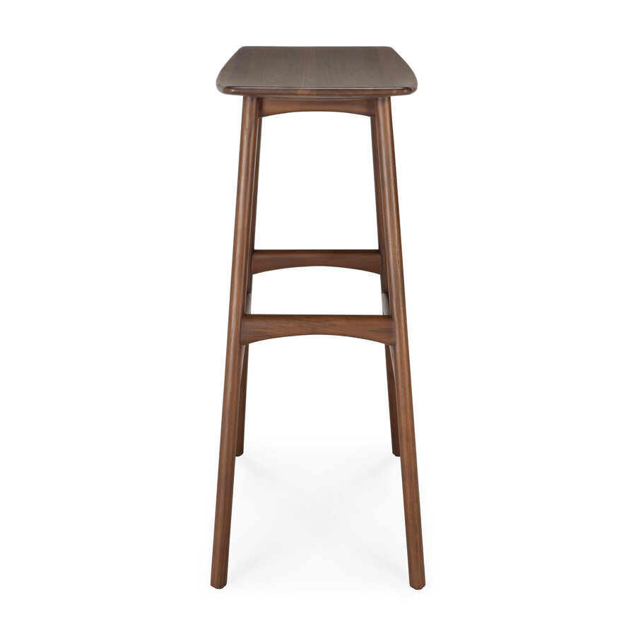 OSSO BAR STOOL - BROWN TEAK by Ethnicraft