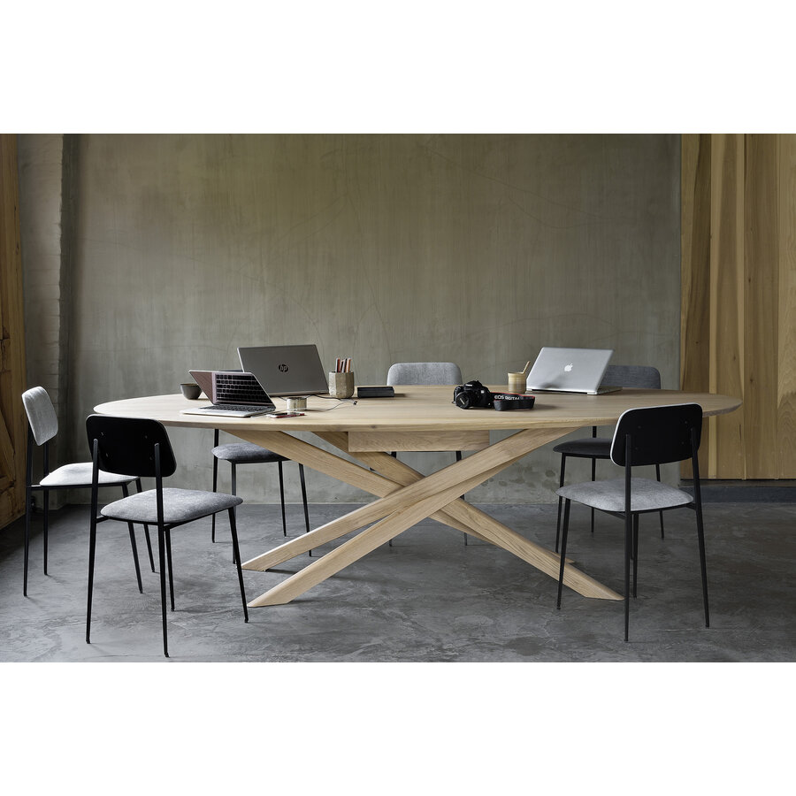 MIKADO MEETING TABLE 105.5'' - OVAL - OAK par Ethnicraft