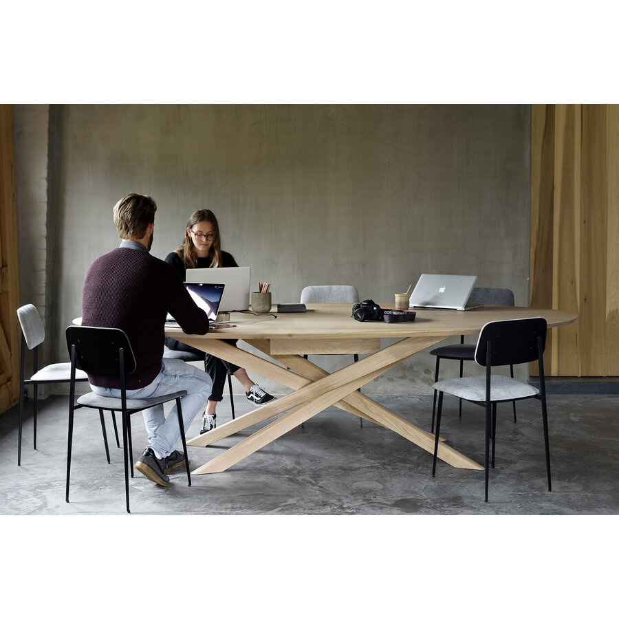 MIKADO MEETING TABLE 105.5'' - OVAL - OAK par Ethnicraft