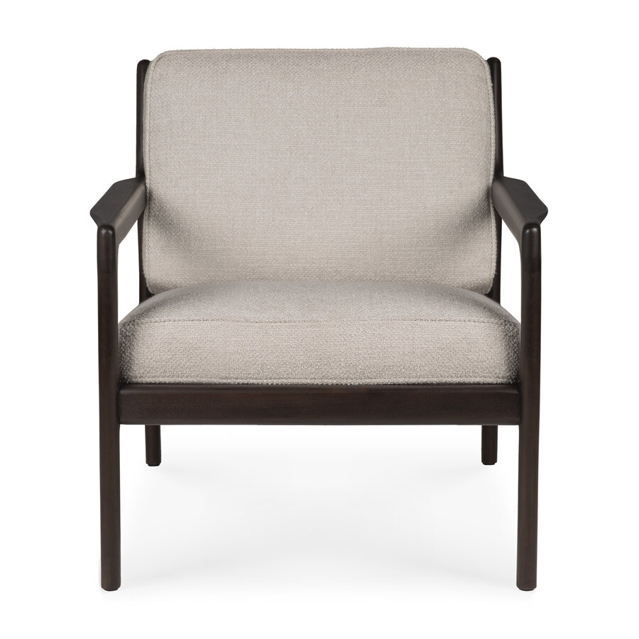 JACK ARMCHAIR -  MAHOGANY - IVORY by Ethnicraft