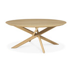 MIKADO COFFEE TABLE 39.5'' - ROUND - OAK by Ethnicraft