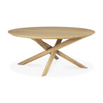 MIKADO COFFEE TABLE 39.5'' - ROUND - OAK by Ethnicraft