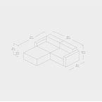 Mix bi-sectional 3-pc by Gus* Modern