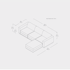 Bi-sectionnel Podium 4-pc par Gus* Modern